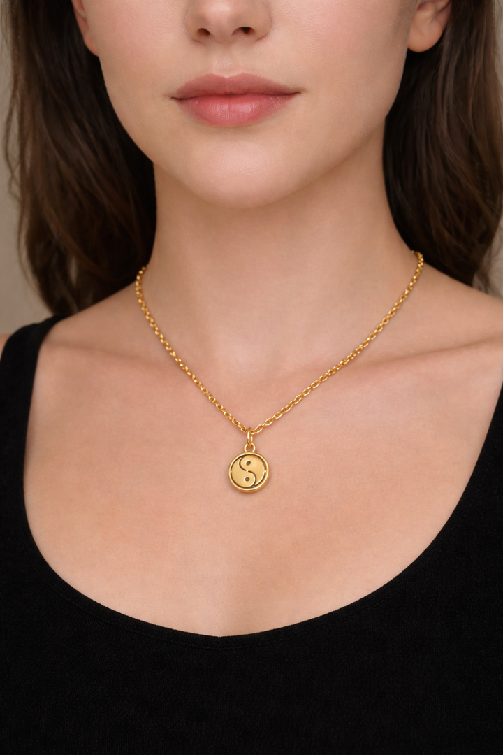 Golden Balance – Yin Yang Necklace

Where light meets shadow, harmony begins.