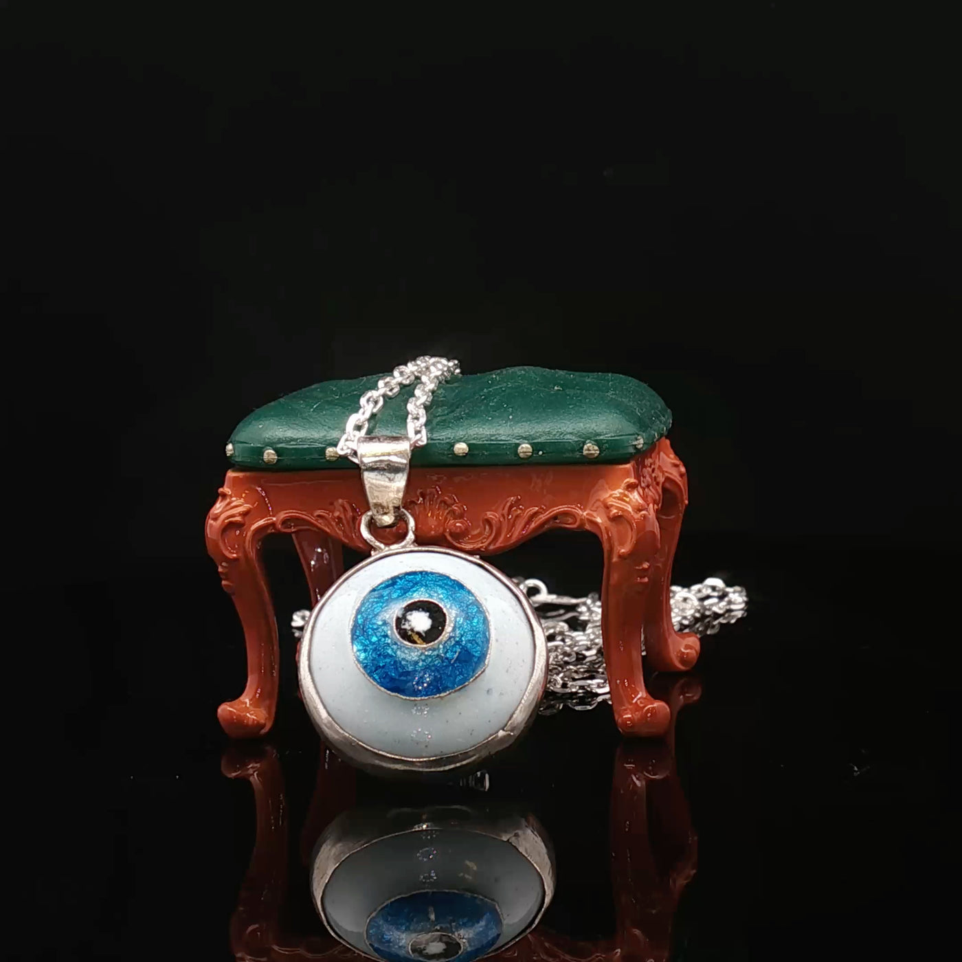 Artisan Evil Eye – Silver & Copper Minakari