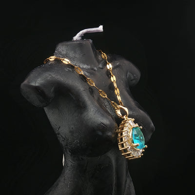 Blue Royale – Zirconia Crown Pendant