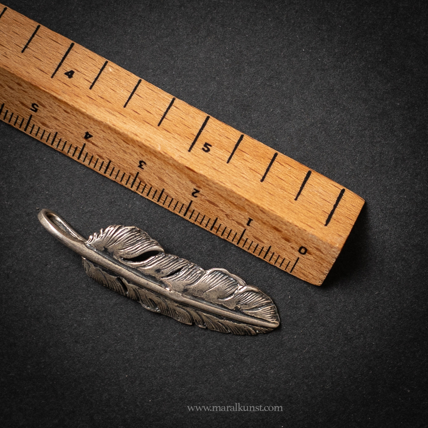 Feather Asian 925 silver pendant