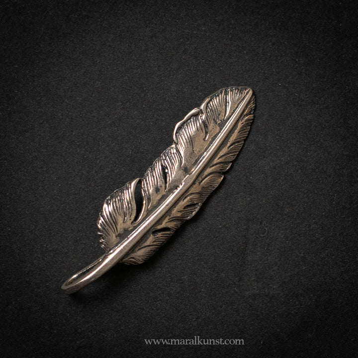 Feather Asian 925 silver pendant