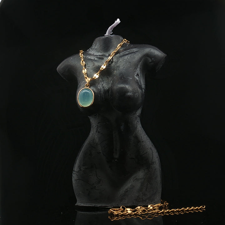 Nordic Mist – Danish Aquamarine Pendant
