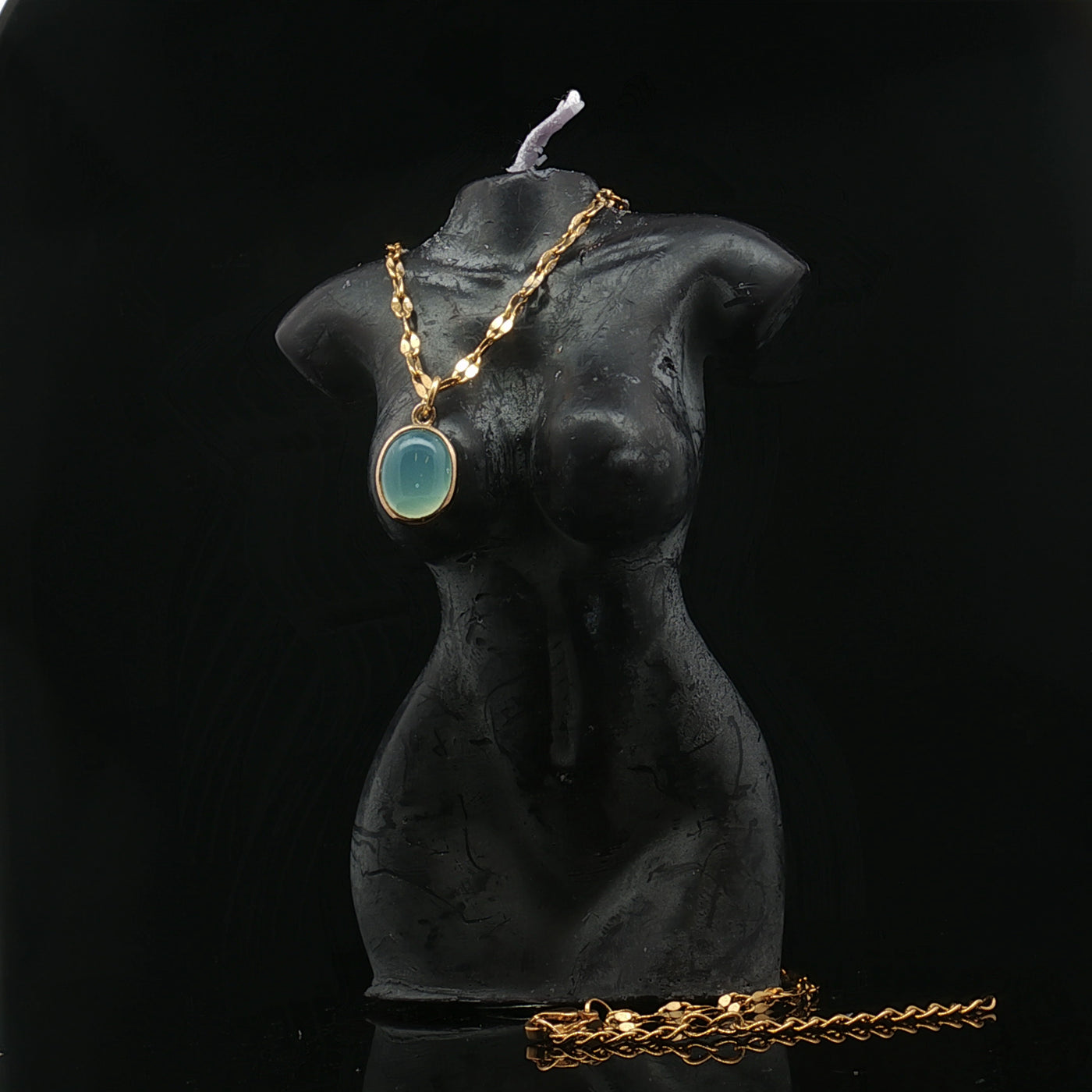 Nordic Mist – Danish Aquamarine Pendant