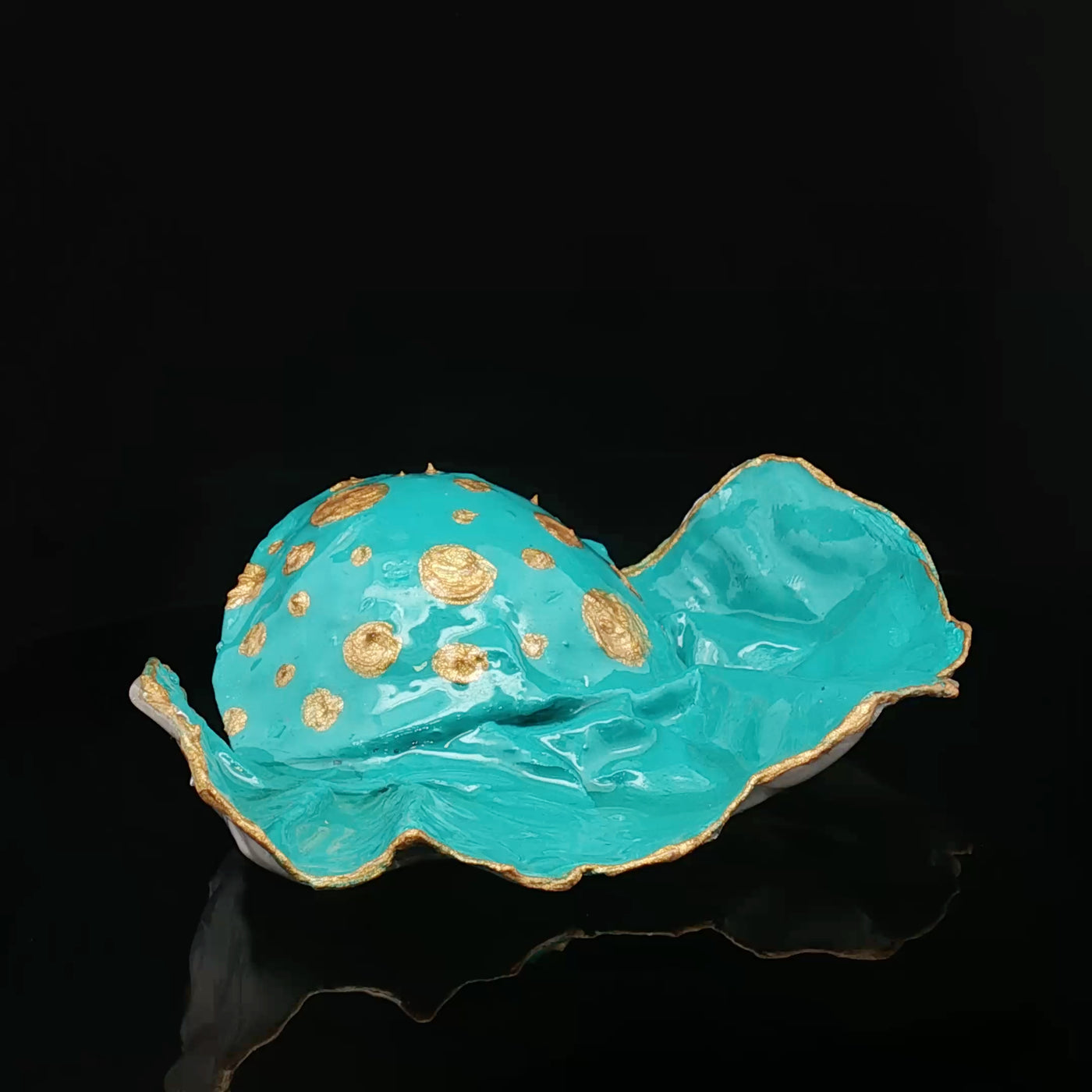 Blue Whisper– Papier-Mâché Statement Earrings | Sustainable Wearable Art