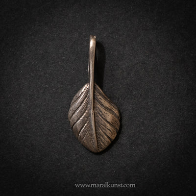 Feather 925 silver pendant
