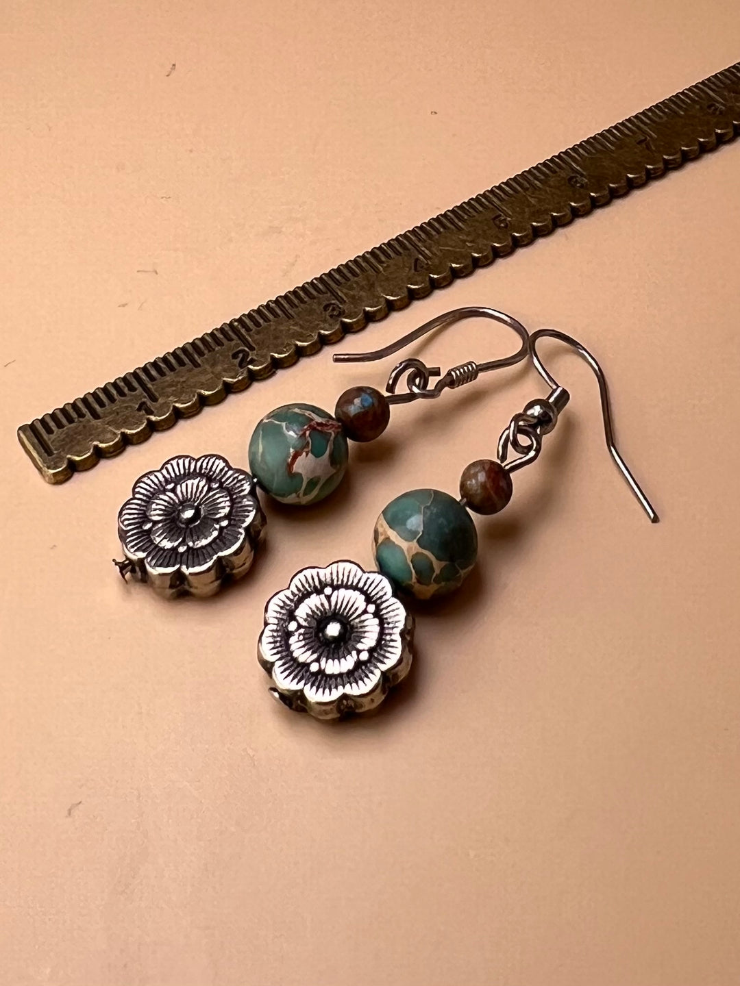 Whispers of Earth – African Turquoise Earrings