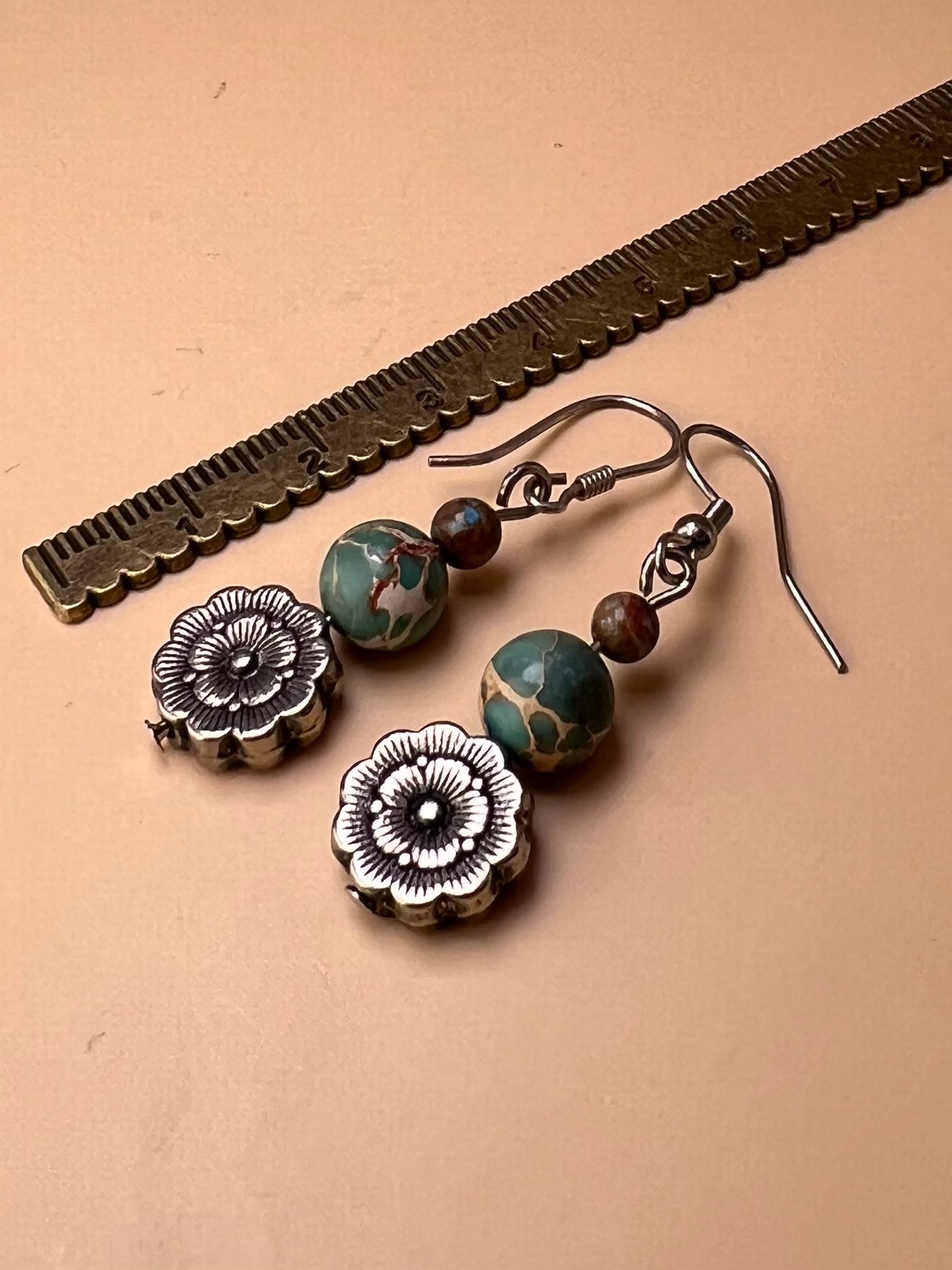 Whispers of Earth – African Turquoise Earrings