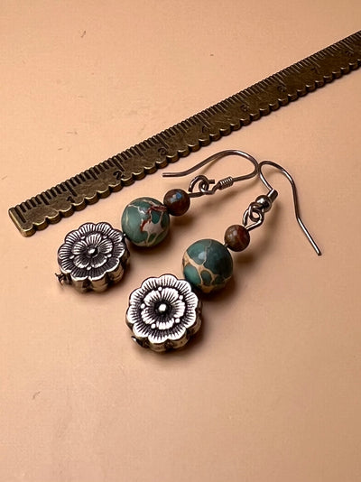 Whispers of Earth – African Turquoise Earrings