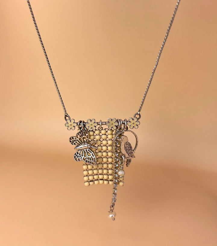 Whispering Garden Necklace🌸🦋🌿🦜