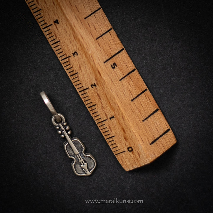 Mexican 925 silver guitar pendant
