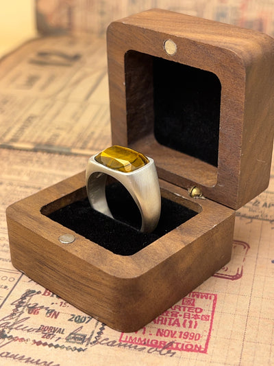 The Eye of Power – Artisan Silver Ring with Tiger’s Eye