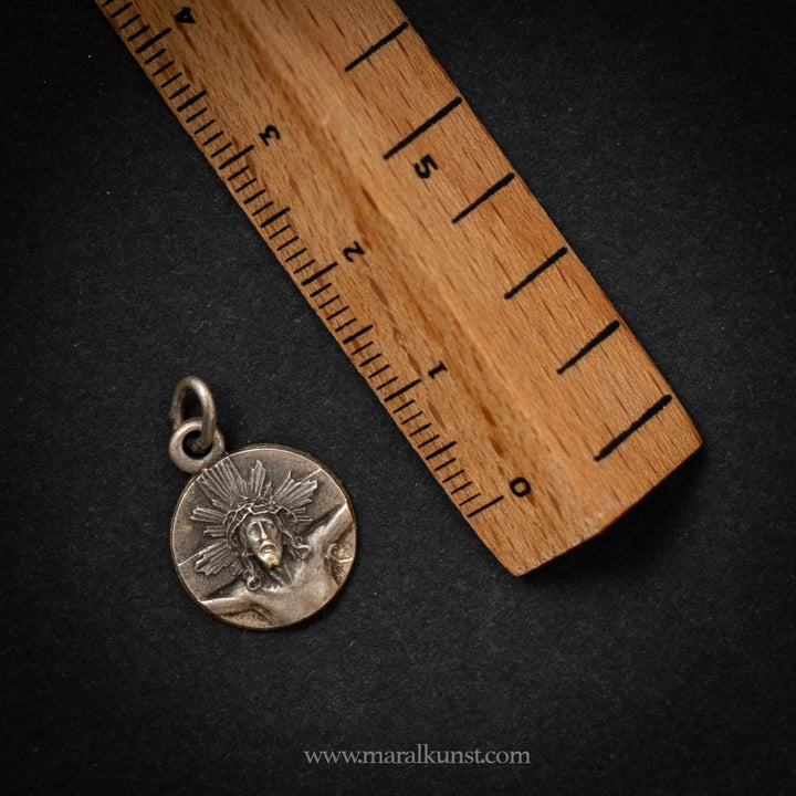 Maralkunst Vintage 925 silver pendant of Jesus