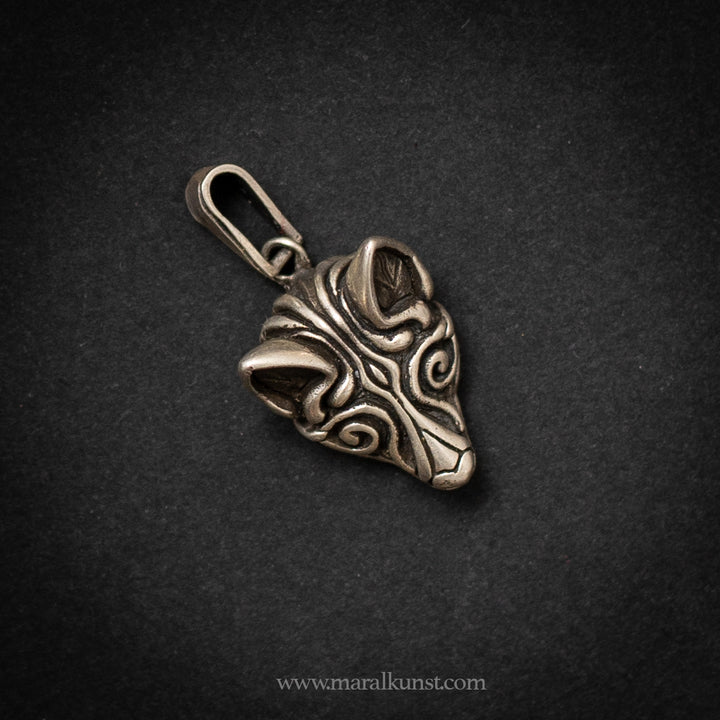 Mexican wolf 925silver pendant