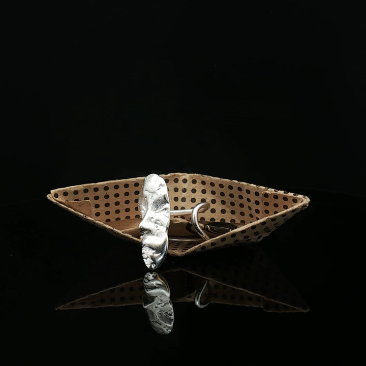 Abstract Face Ring – Handmade 925 Silver Adjustable Art Ring | One-of-a-Kind Sculptural Jewelry