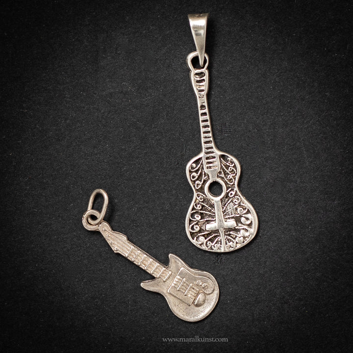 Mexican Guitar 925 Silver Pendant