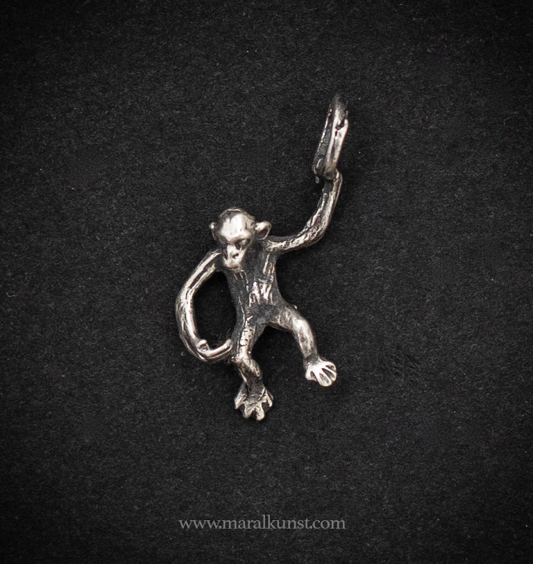 Monkey 925 silver pendant