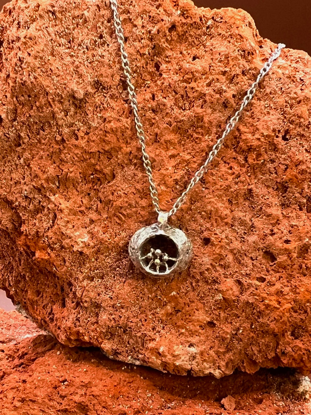 Nordic Seed – Vintage Silver Pendant A small vessel of silver — holding the quiet strength of the North