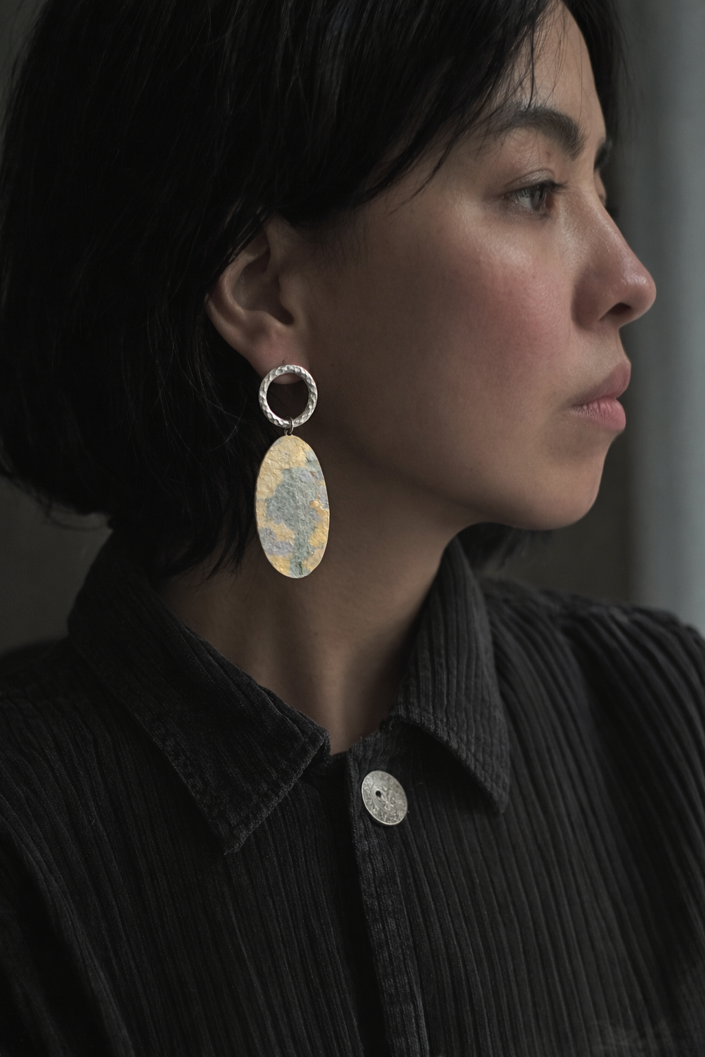 Wear the Wearing – Silver & Papier-Mâché Art Earrings| Not just worn — experienced.