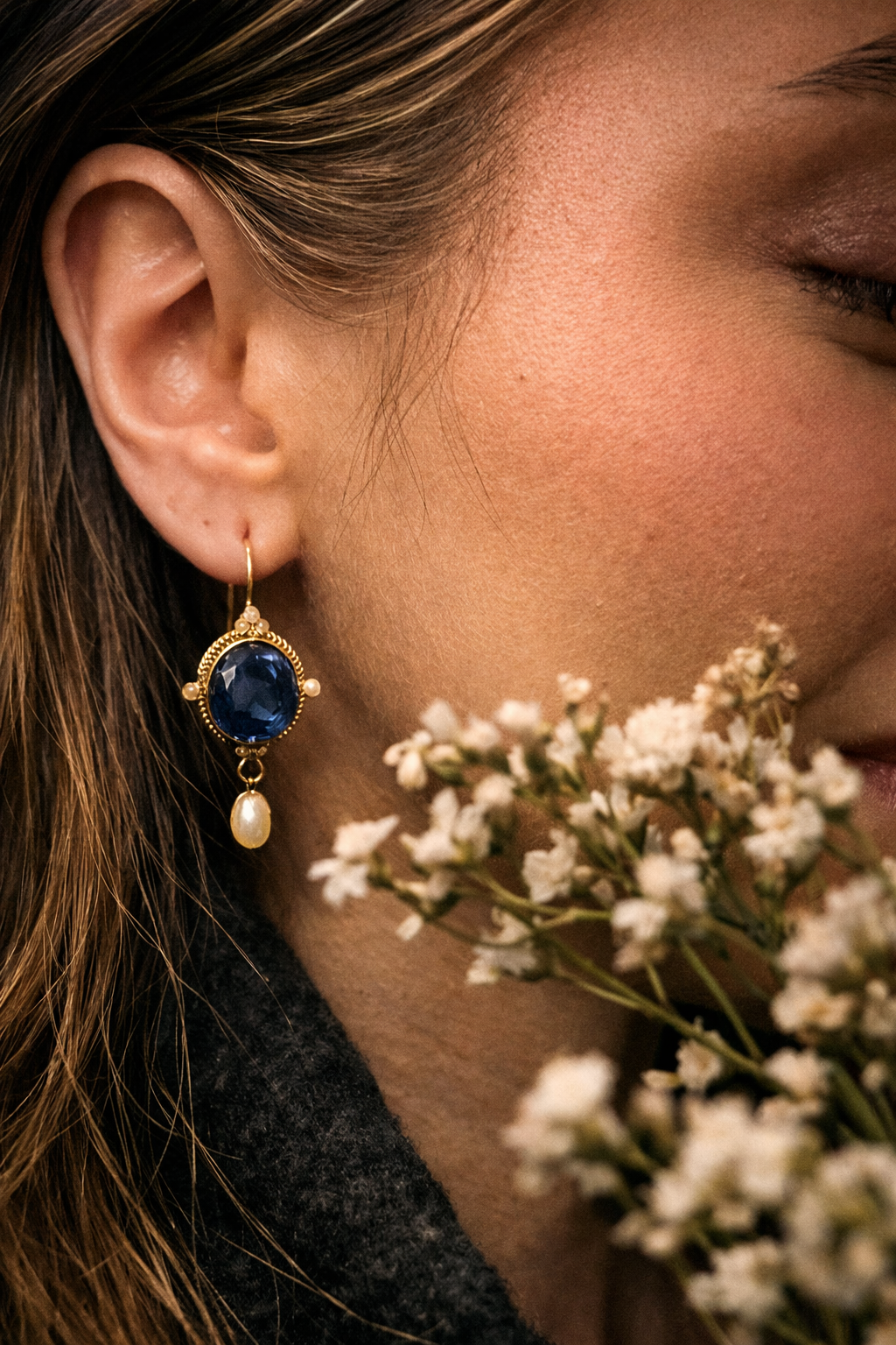 “Midnight Deco” Crystal Earrings