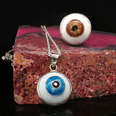 Artisan Evil Eye – Silver & Copper Minakari