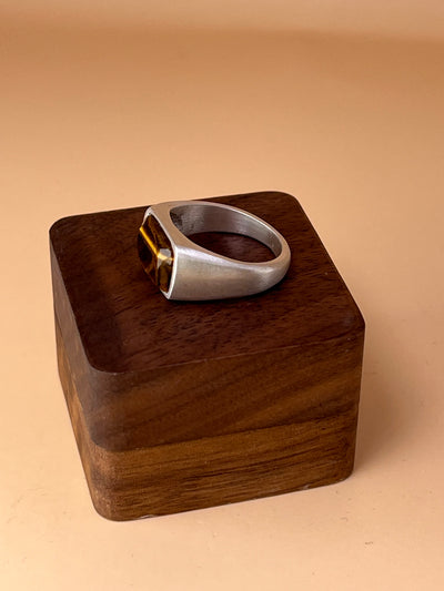 The Eye of Power – Artisan Silver Ring with Tiger’s Eye