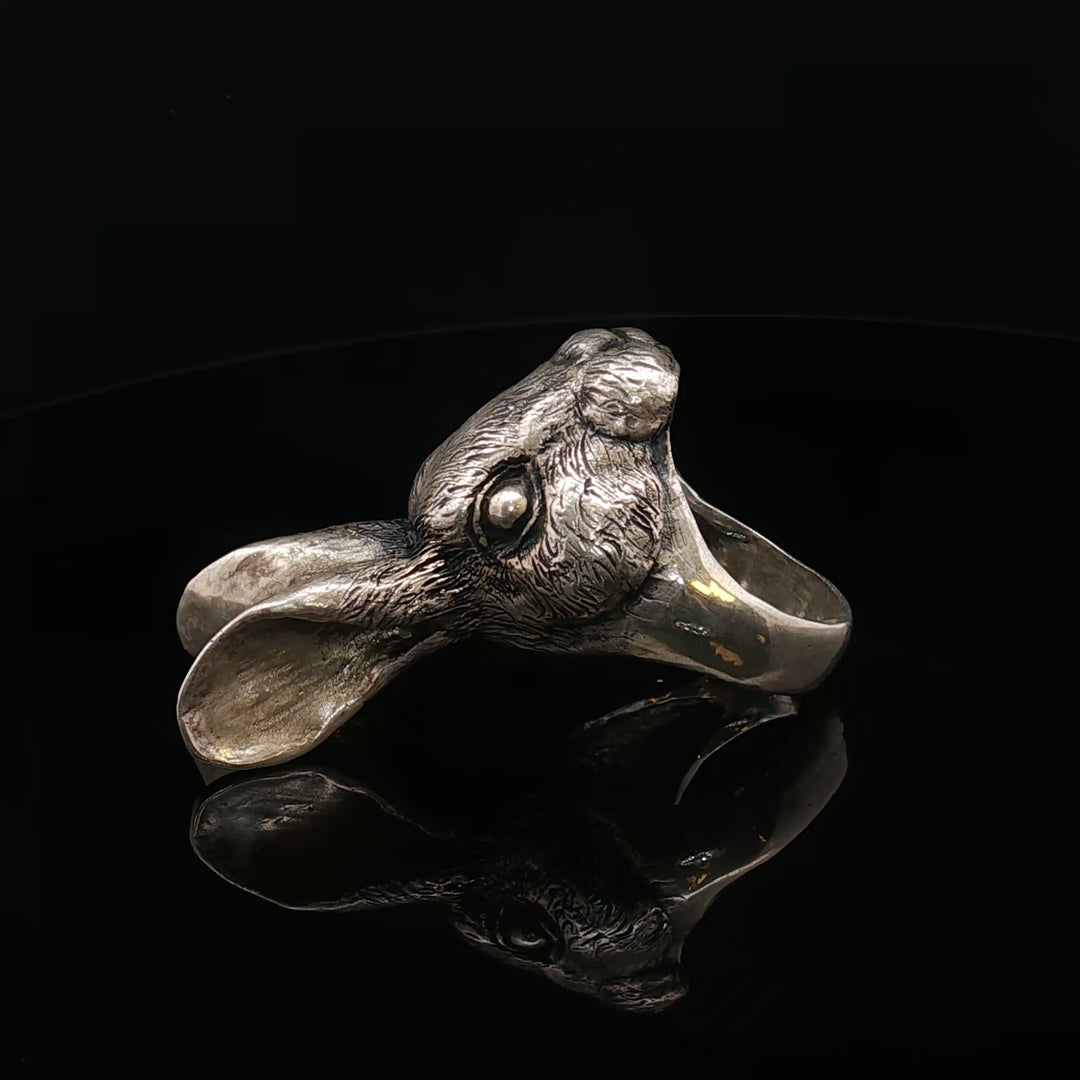 The Sacred Rabbit
Limited Edition Sculptural Silver Ring