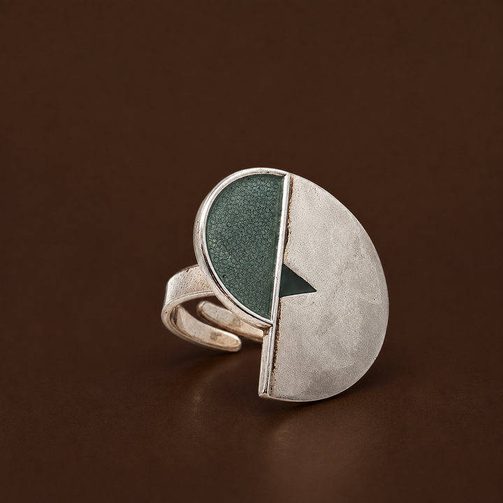 Curated Vintage Norwegian Sterling Silver Adjustable Ring – Scandinavian Modernist Design