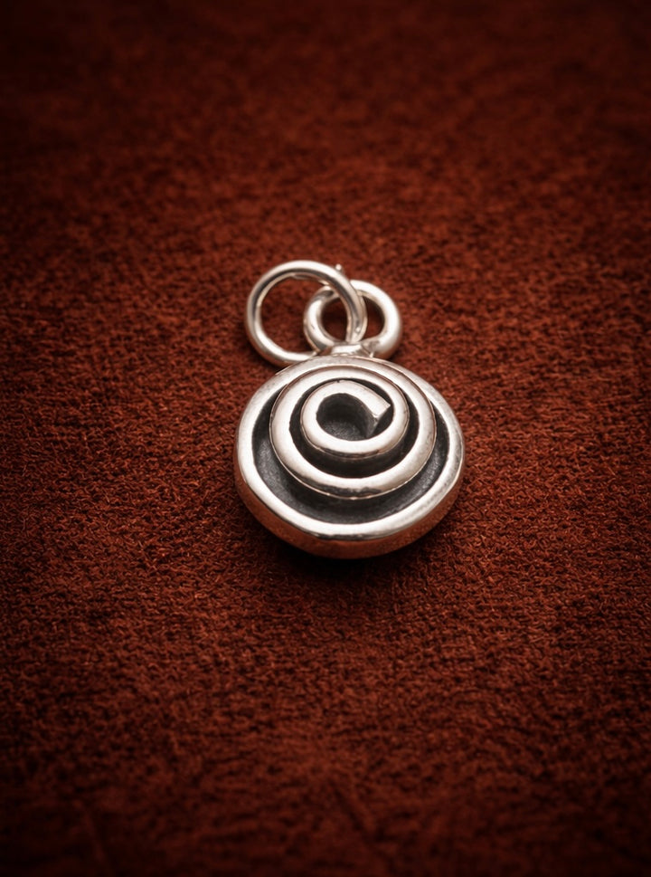 Spiral of Becoming — Handcrafted Sterling Silver Pendant | Iranian Artisan Jewelry