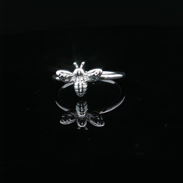 Bee Symbol Silver Ring