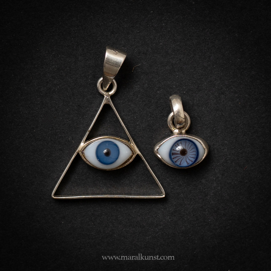 Mexican 925 silver evil eye pendant