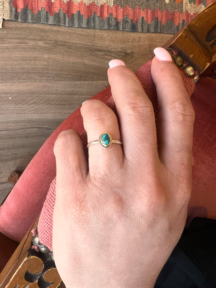 Turquoise Ring – Sterling Silver 925 Handmade | Bohemian Gemstone Ring