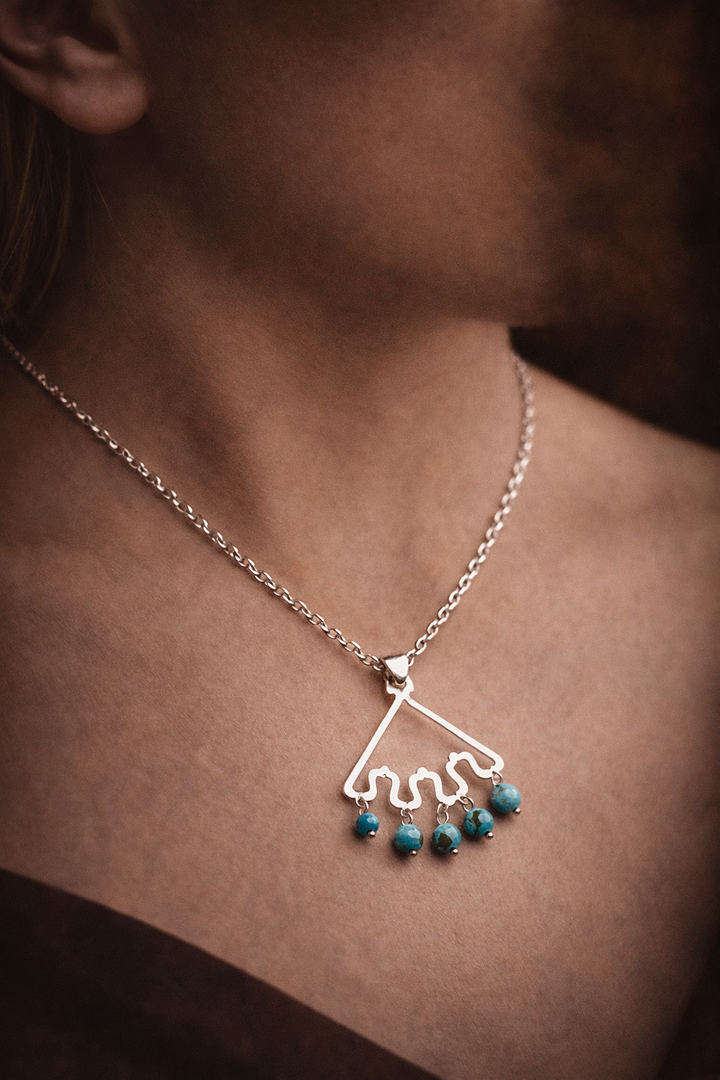 Baran – Persian Turquoise Art Jewelry Set | Contemporary Museum Jewelry