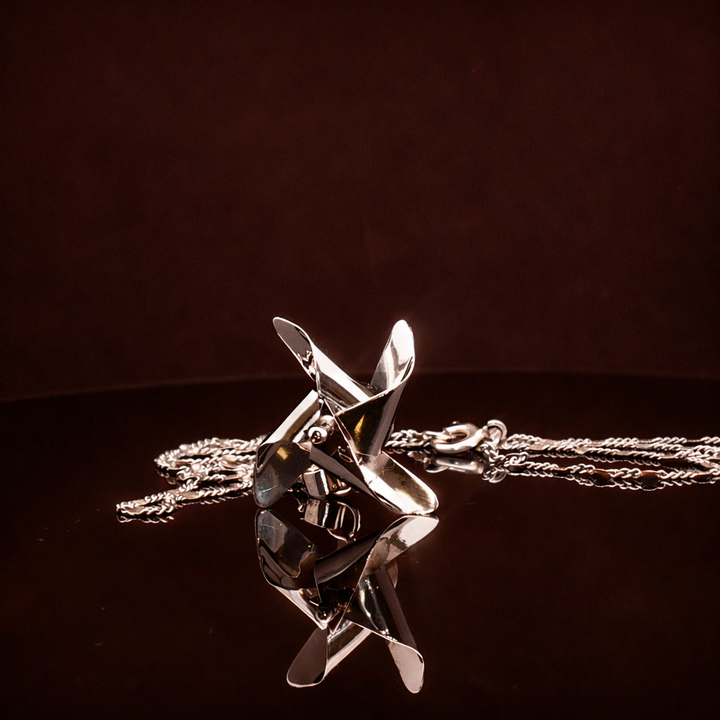 Spinning Top Memory فرفره Necklace – 925 Silver Art Jewelry | Contemporary Art Jewelry by Maralkunst