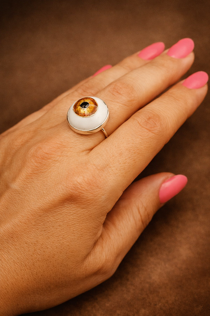 Artisan Evil Eye – Silver & Copper Minakari