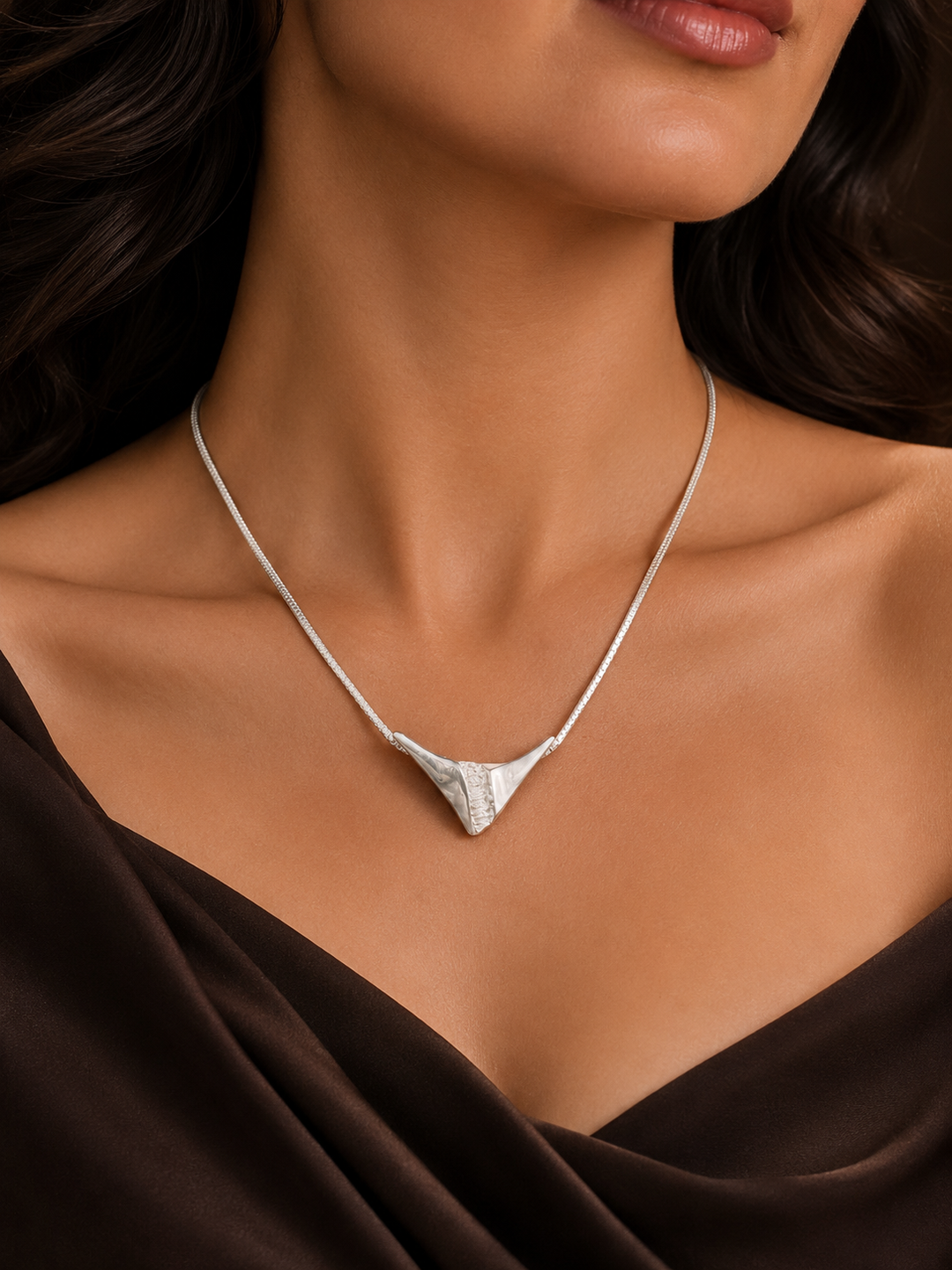 Vintage Norwegian Sterling Silver Necklace | Scandinavian Modernist Nordic Design | Rare Vintage Jewelry