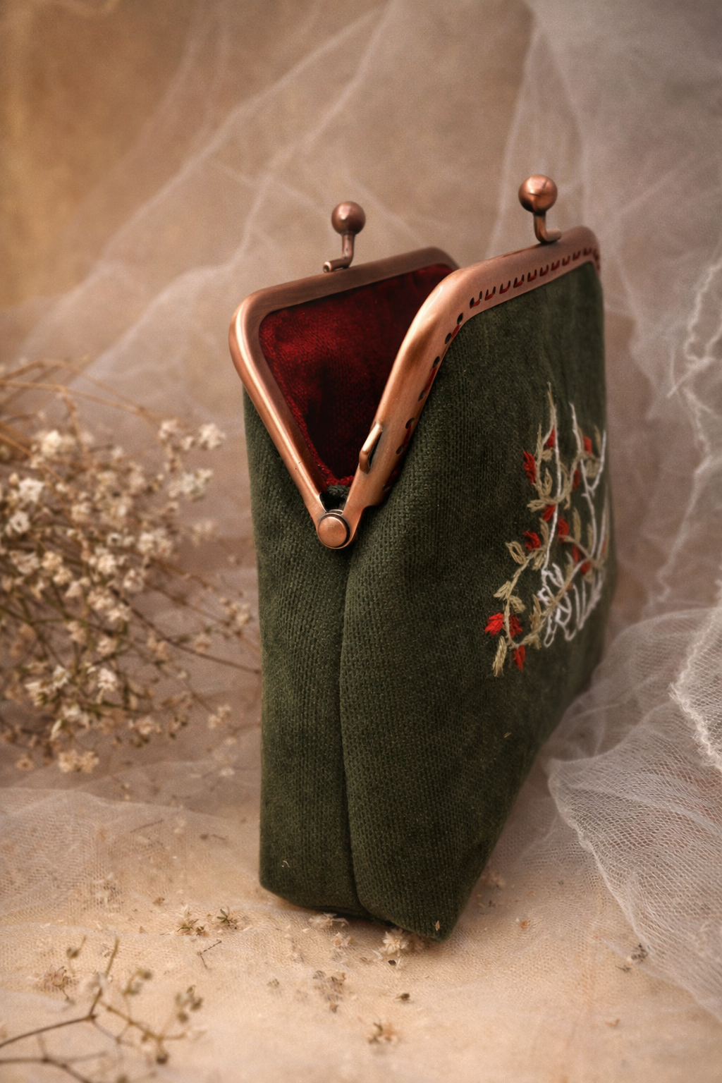 Make a caption and name 
Size 13x15  copper frame and chain including