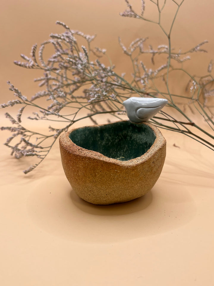 Love bird Handcrafted Ceramic Jewelry Candle display size  8x8x8 cm