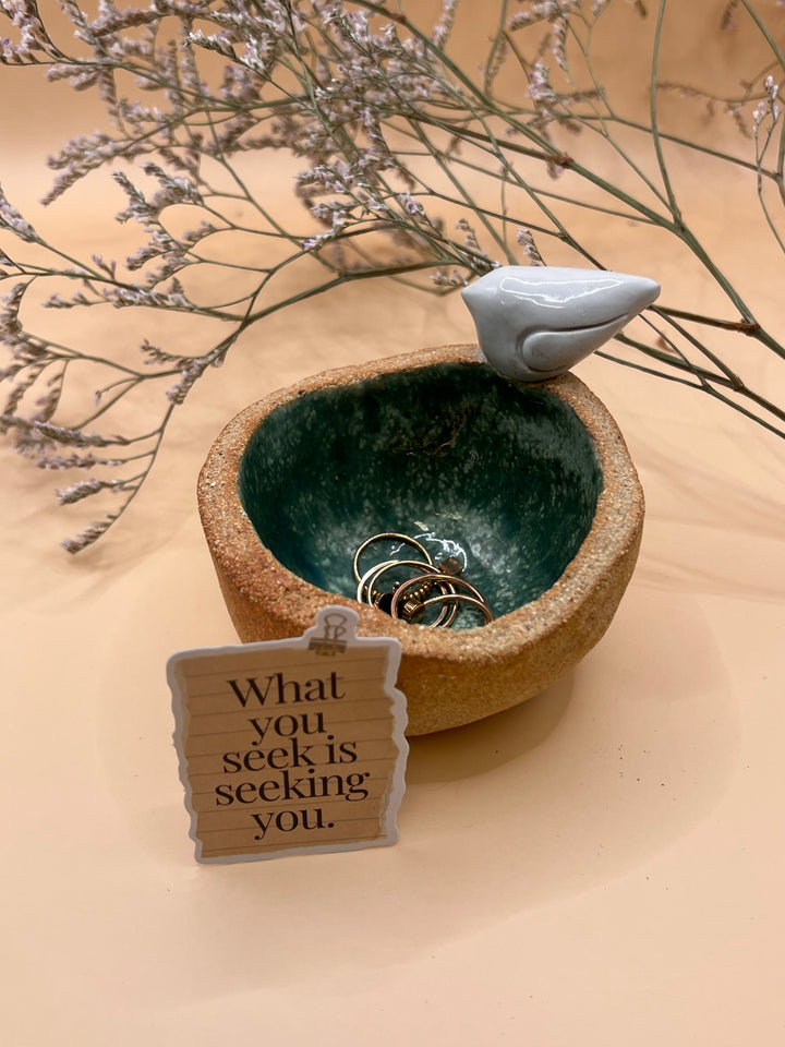 Love bird Handcrafted Ceramic Jewelry Candle display size  8x8x8 cm