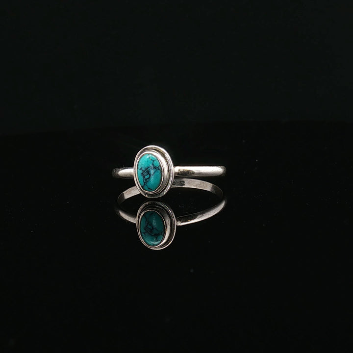 Turquoise Ring – Sterling Silver 925 Handmade | Bohemian Gemstone Ring