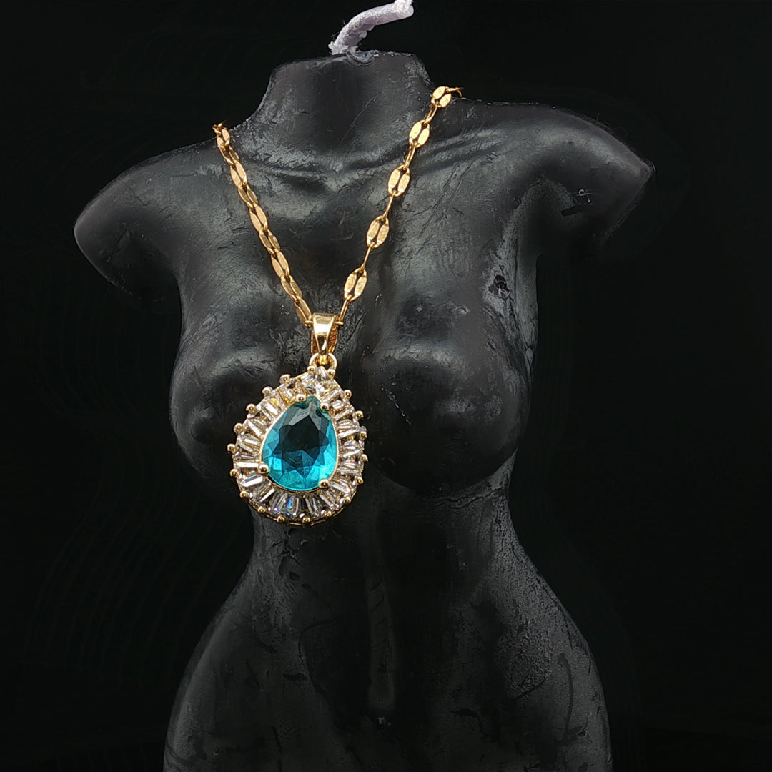 Blue Royale – Zirconia Crown Pendant
