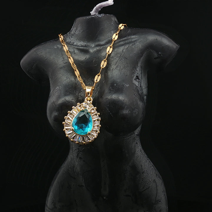 Blue Royale – Zirconia Crown Pendant