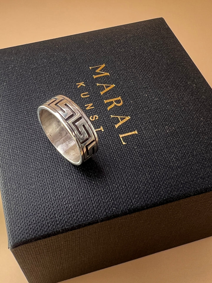 Made to Order Custom ring  Contact for more details | Eternal Flow – Greek Key