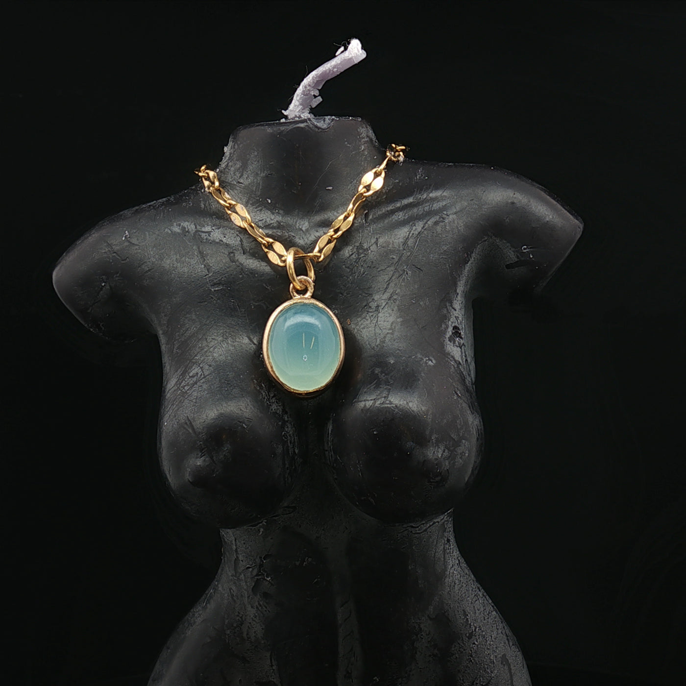 Nordic Mist – Danish Aquamarine Pendant