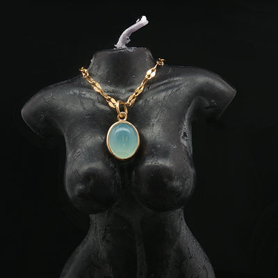 Nordic Mist – Danish Aquamarine Pendant