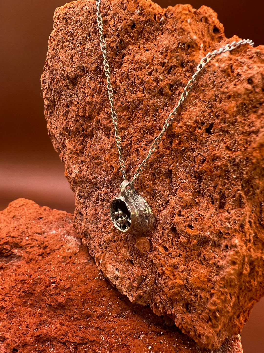 Nordic Seed – Vintage Silver Pendant A small vessel of silver — holding the quiet strength of the North