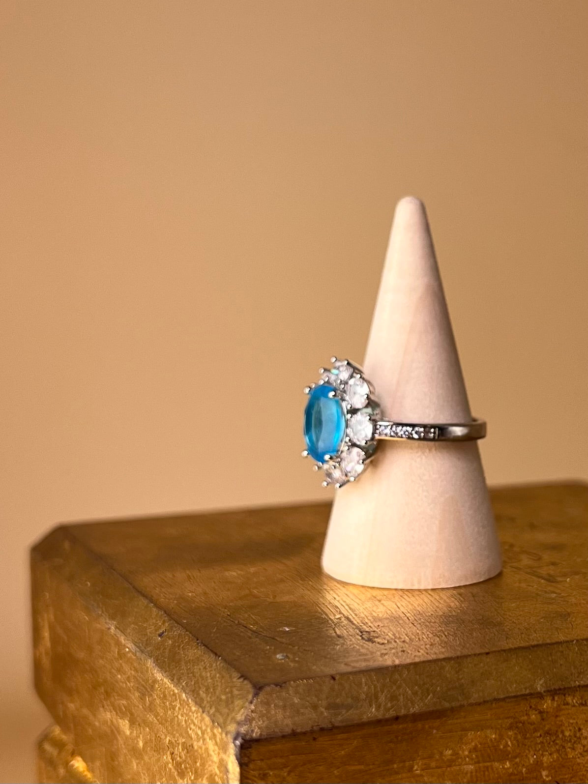 Blue Promise – Zirconia Crystal Ring (Customizable Design)