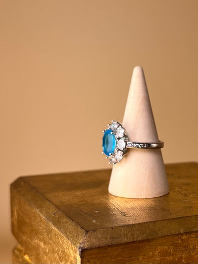 Blue Promise – Zirconia Crystal Ring (Customizable Design)