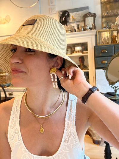 “Drops of Calm” – Freshwater Pearl Earrings