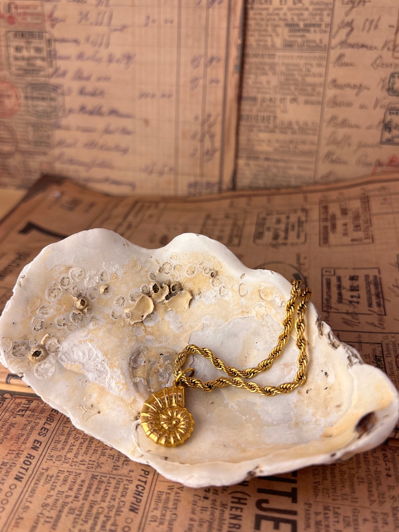Golden Shell Amulet