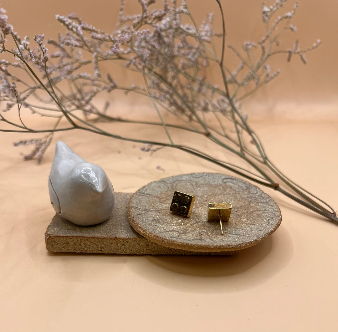 Bird handcrafted ceramic candle Jewelry display Jewelry display size 11x8x4 cm